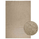 Vidaxl vloerkleed zizur beige binnen en buiten 240x340 cm jute look - afbeelding 1