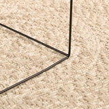 Vidaxl vloerkleed zizur beige binnen en buiten ø 120 cm jute look - afbeelding 2