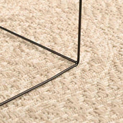 Vidaxl vloerkleed zizur beige binnen en buiten ø 120 cm jute look - afbeelding 2