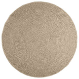 Vidaxl vloerkleed zizur beige binnen en buiten ø 160 cm jute look - afbeelding 2