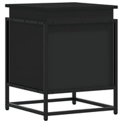 Vidaxl opbergbox met deksel 40x40x51,5 cm bewerkt hout zwart - afbeelding 2