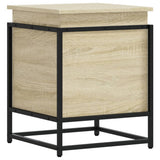 Vidaxl opbergbox met deksel 40x40x51,5 cm bewerkt hout sonoma eiken - afbeelding 2
