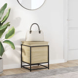 Vidaxl opbergbox met deksel 40x40x51,5 cm bewerkt hout sonoma eiken - afbeelding 3