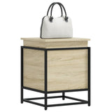 Vidaxl opbergbox met deksel 40x40x51,5 cm bewerkt hout sonoma eiken - afbeelding 1
