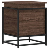 Vidaxl opbergbox met deksel 40x40x51,5 cm bewerkt hout bruin eiken - afbeelding 2