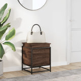 Vidaxl opbergbox met deksel 40x40x51,5 cm bewerkt hout bruin eiken - afbeelding 3