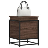 Vidaxl opbergbox met deksel 40x40x51,5 cm bewerkt hout bruin eiken - afbeelding 1