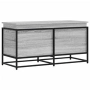 Vidaxl opbergbox met deksel 100x40x51,5 cm bewerkt hout grijs sonoma - afbeelding 2