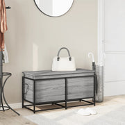 Vidaxl opbergbox met deksel 100x40x51,5 cm bewerkt hout grijs sonoma - afbeelding 3