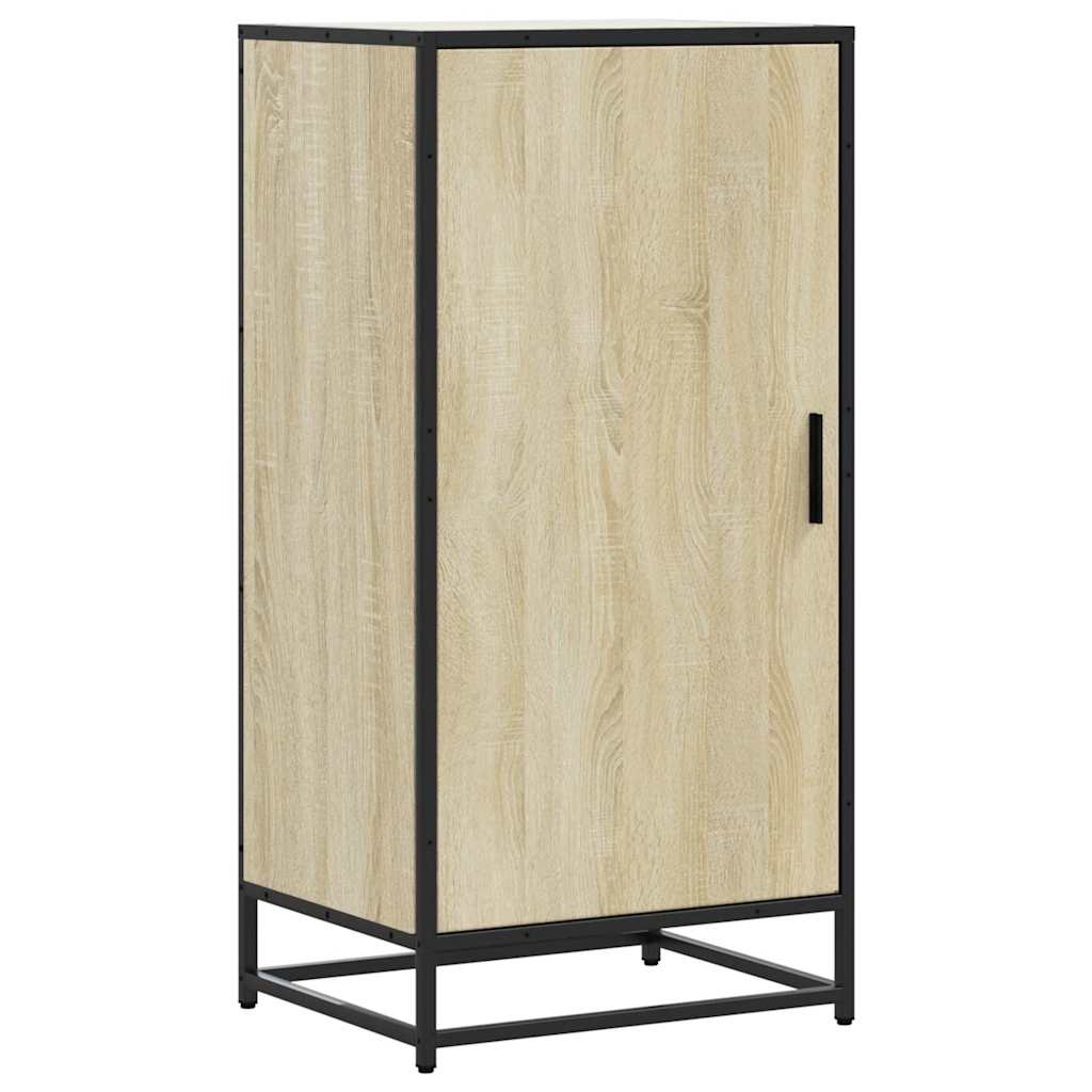 Vidaxl schoenenrek 48x38x97,5 cm bewerkt hout sonoma eikenkleurig