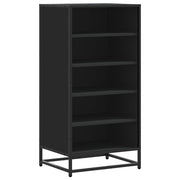 Vidaxl schoenenrek 48x38x97,5 cm bewerkt hout zwart - afbeelding 2