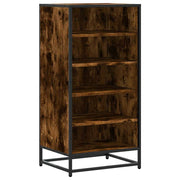 Vidaxl schoenenrek 48x38x97,5 cm bewerkt hout gerookt eikenkleurig - afbeelding 2