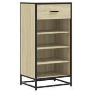 Vidaxl schoenenrek 48x38x97,5 cm bewerkt hout sonoma eikenkleurig - afbeelding 2