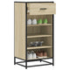 Vidaxl schoenenrek 48x38x97,5 cm bewerkt hout sonoma eikenkleurig
