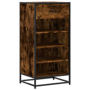 Vidaxl schoenenrek 48x38x97,5 cm bewerkt hout gerookt eikenkleurig - afbeelding 2