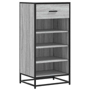 Vidaxl schoenenrek 48x38x97,5 cm bewerkt hout grijs sonoma eikenkleur - afbeelding 2