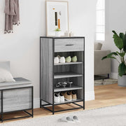 Vidaxl schoenenrek 48x38x97,5 cm bewerkt hout grijs sonoma eikenkleur - afbeelding 3