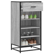 Vidaxl schoenenrek 48x38x97,5 cm bewerkt hout grijs sonoma eikenkleur - afbeelding 1