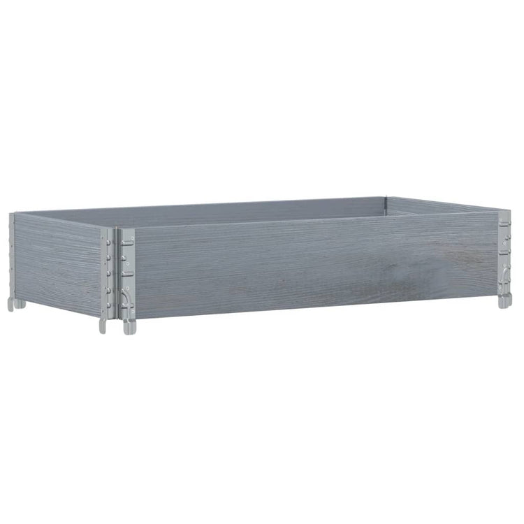 VidaXL Plantenbak 100x50 cm massief grenenhout grijs