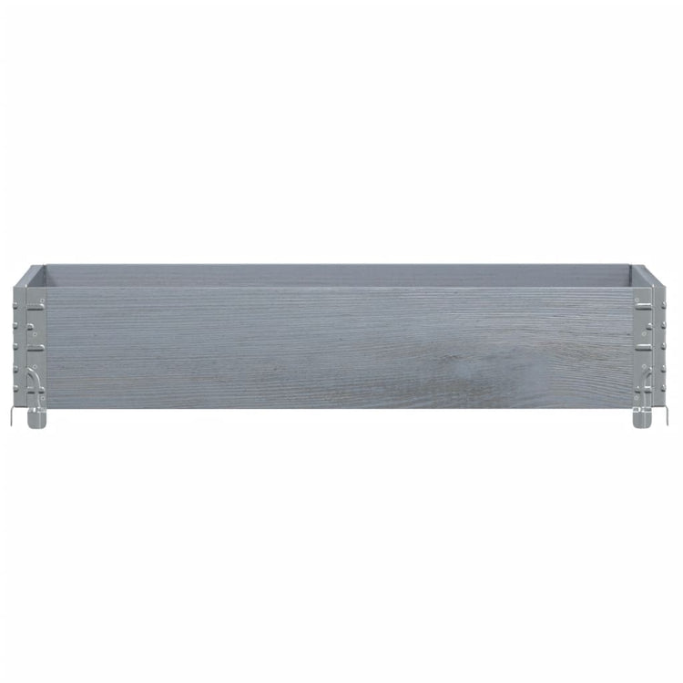 VidaXL Plantenbak 100x50 cm massief grenenhout grijs