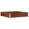 VidaXL Plantenbak 100x100 cm massief grenenhout bruin