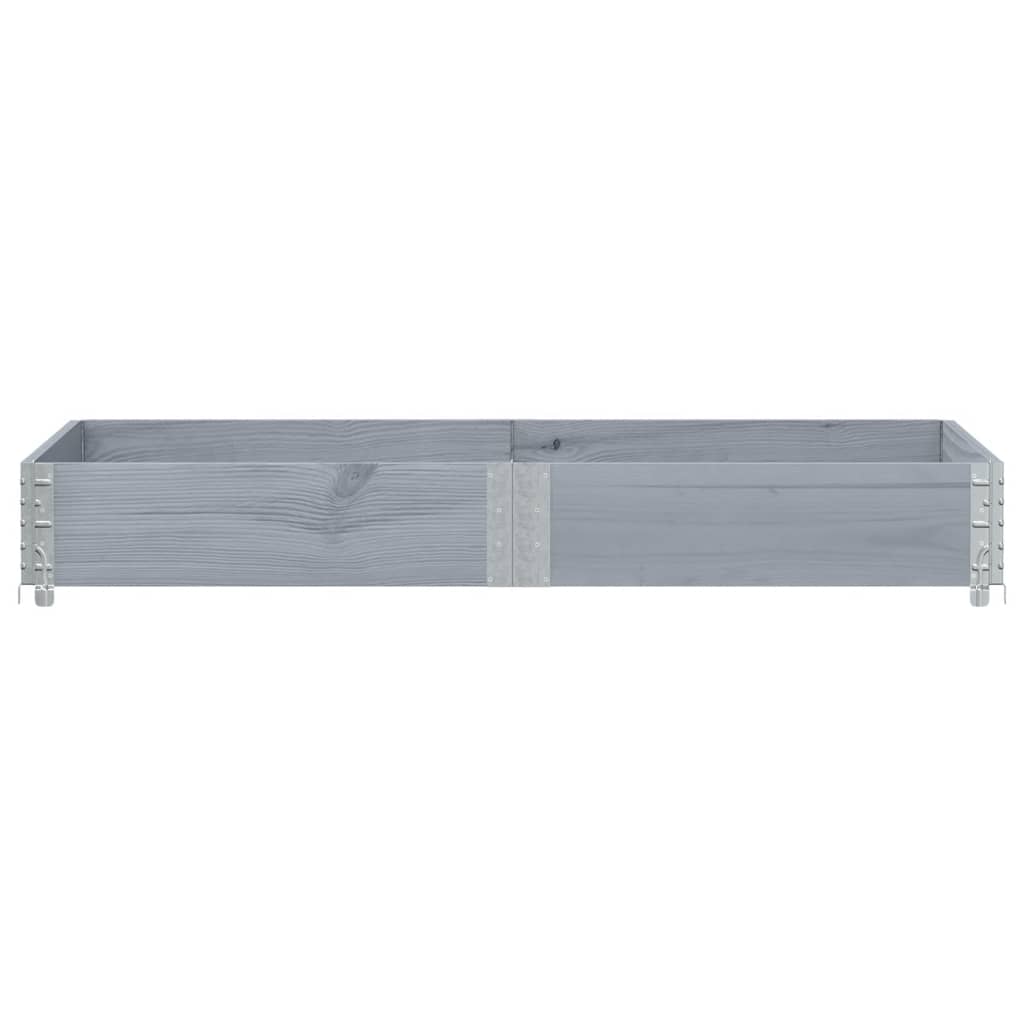 VidaXL Plantenbak 150x50 cm massief grenenhout grijs