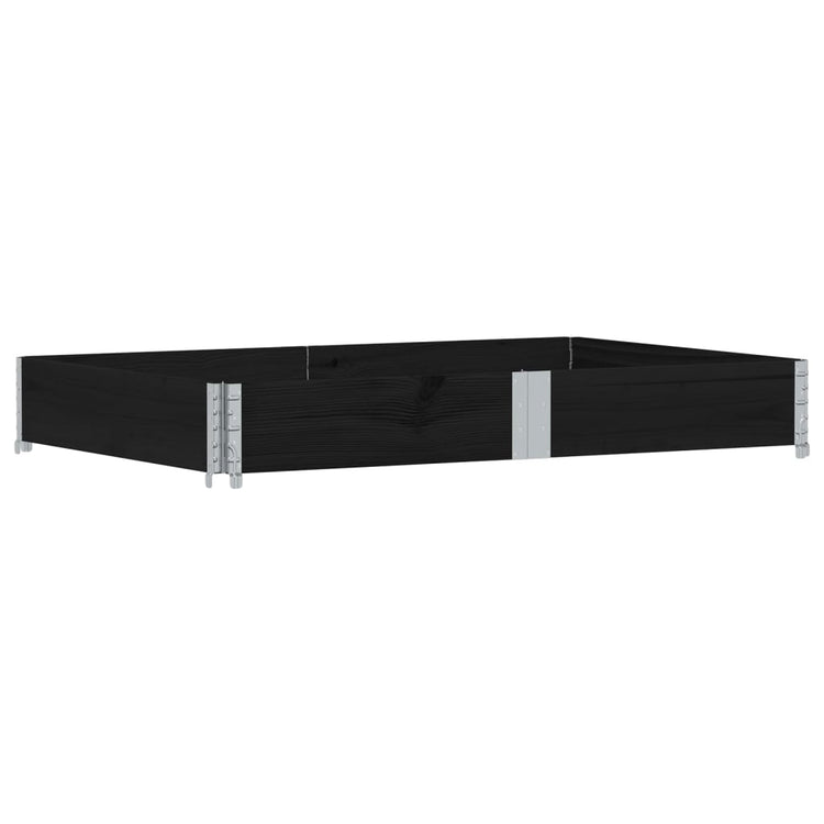 VidaXL Plantenbak 150x100 cm massief grenenhout zwart