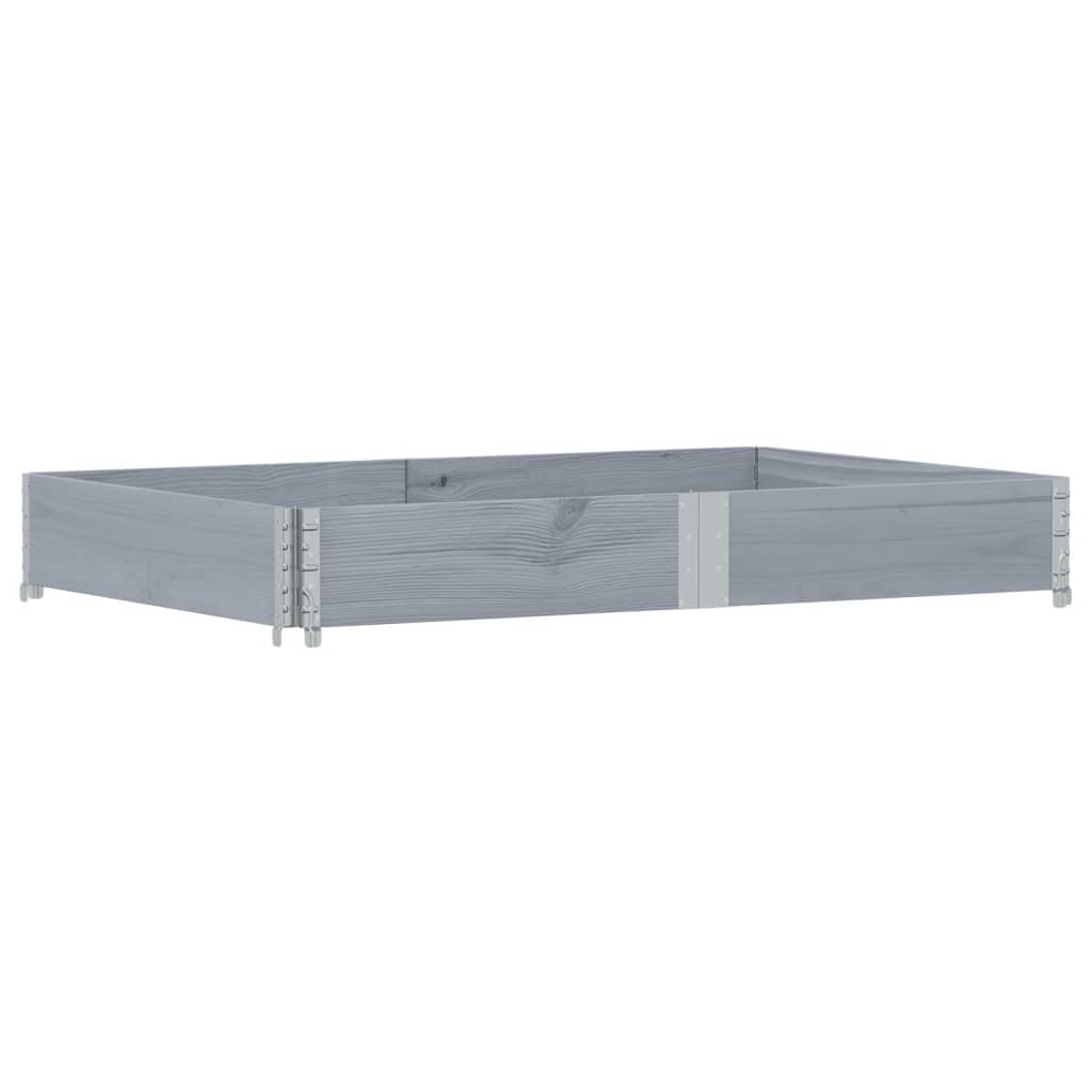 VidaXL Plantenbak 150x100 cm massief grenenhout grijs