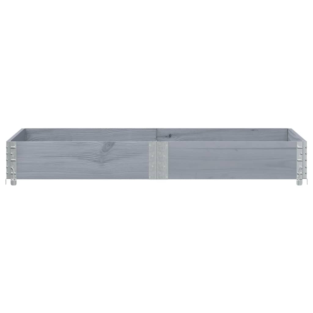 VidaXL Plantenbak 150x100 cm massief grenenhout grijs