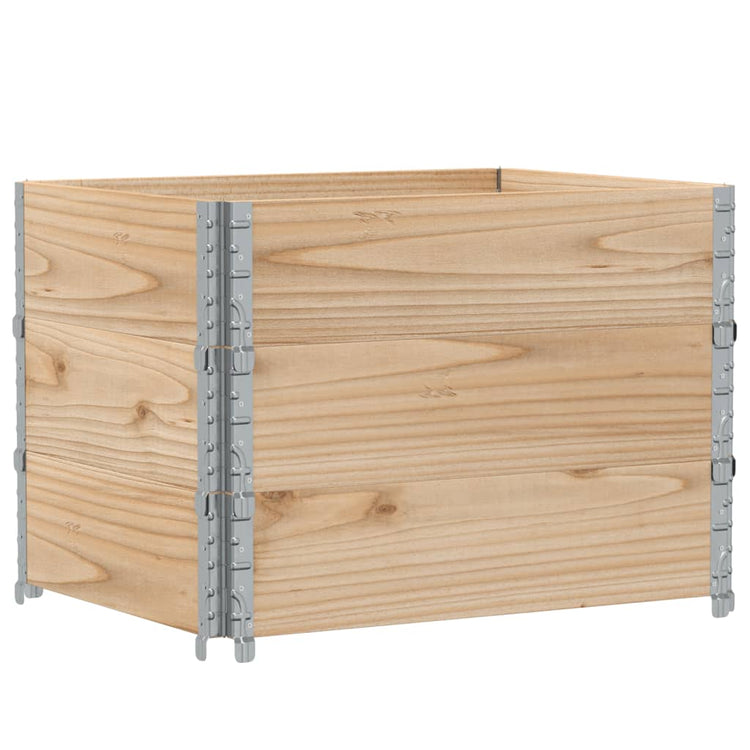 Vidaxl plantenbak 80x60 cm massief grenenhout