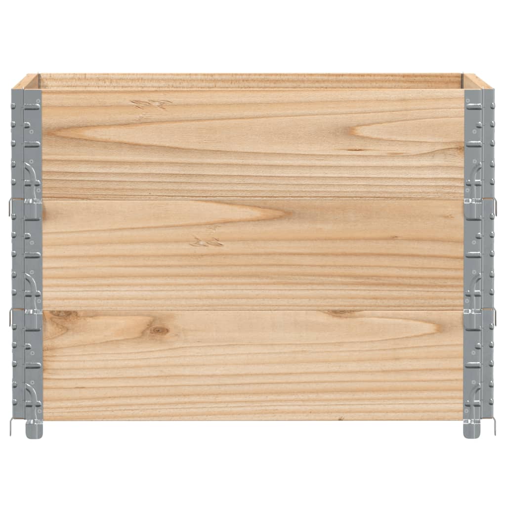 Vidaxl plantenbak 80x60 cm massief grenenhout