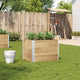 Vidaxl plantenbak 80x60 cm massief grenenhout