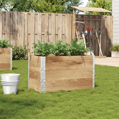 Vidaxl plantenbak 100x50 cm massief grenenhout
