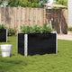 Vidaxl plantenbak 100x50 cm massief grenenhout zwart