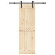 Vidaxl doos met onderdelen voor schuifdeur 152 cm staal zwart - afbeelding 1