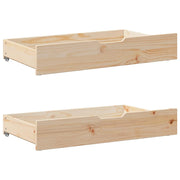 Vidaxl bedlades 2 st met wieltjes 95x55x17 cm massief grenenhout - afbeelding 1