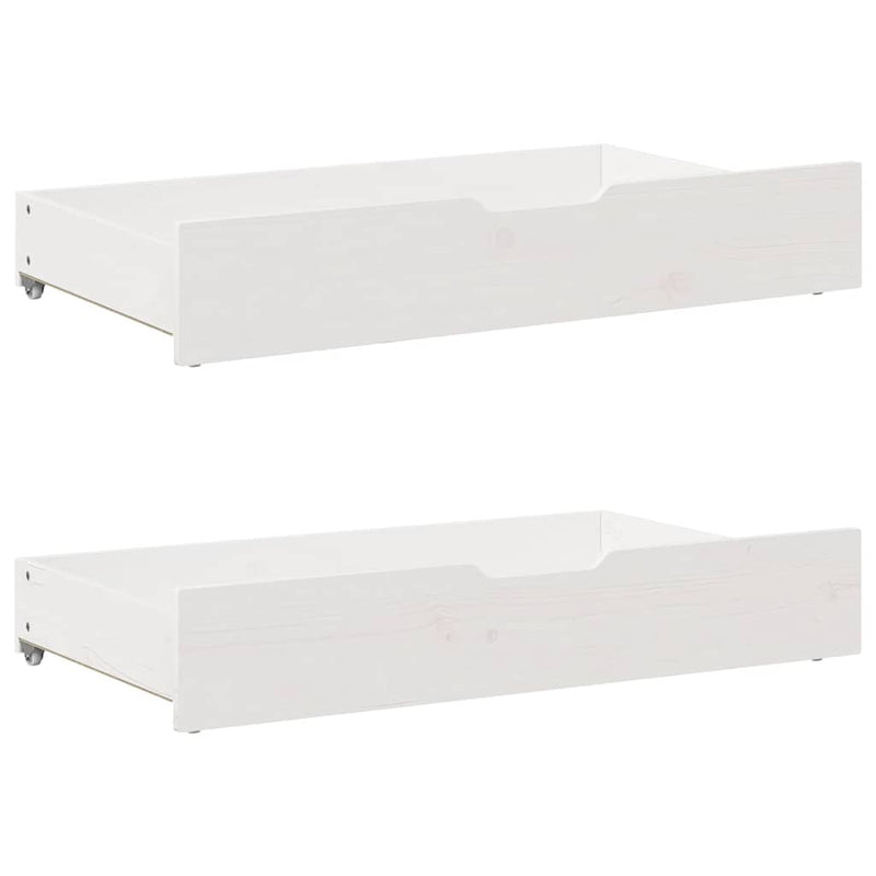 Vidaxl bedlades 2 st 95x55x17 cm massief grenenhout