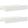 Vidaxl bedlades 2 st 90x55x17 cm massief grenenhout wit