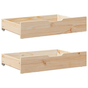 Vidaxl bedlades 2 st met wieltjes 85x55x17 cm massief grenenhout - afbeelding 1