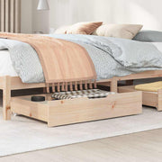 Vidaxl bedlades 2 st met wieltjes 85x55x17 cm massief grenenhout - afbeelding 2