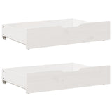Vidaxl bedlades 2 st 80x55x17 cm massief grenenhout wit - afbeelding 2