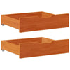 Vidaxl bedlades 2 st 65x55x17 massief grenenhout wasbruin