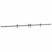 Vidaxl doos met onderdelen voor schuifdeur 427 cm staal zwart - afbeelding 2