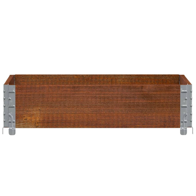 Vidaxl palletopzetrand 80x60 cm massief grenenhout bruin