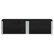 Vidaxl palletopzetranden 2 st 150x50 cm massief grenenhout zwart - afbeelding 3