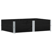 Vidaxl palletopzetranden 2 st 150x100 cm massief grenenhout zwart - afbeelding 2