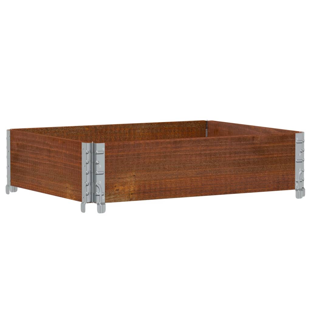 VidaXL Plantenbak 80x60 cm massief grenenhout bruin