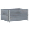 Vidaxl plantenbak 80x60 cm massief grenenhout grijs