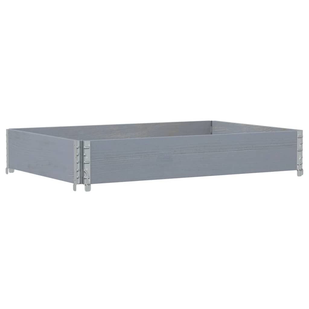 VidaXL Plantenbak 120x80 cm massief grenenhout grijs