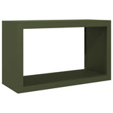 Vidaxl haardhoutrek 100x40x60 cm staal groen - afbeelding 2